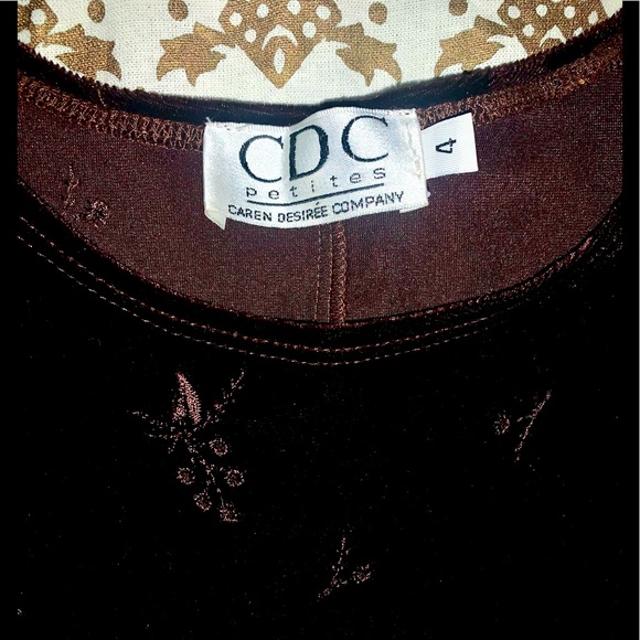 velvet short sleeved maxi - Picture 5 of 5